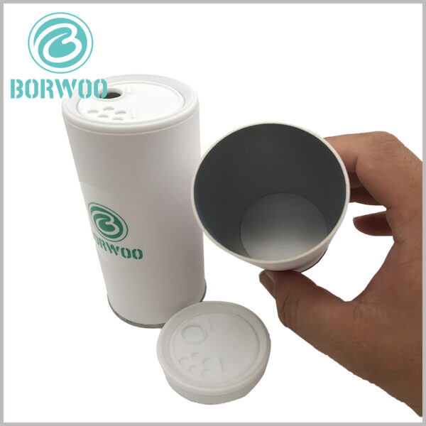 120g salt packaging tube with plastic sifter lid