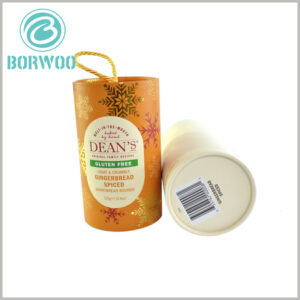 150g tea tube packaging boxes with logo.The bottom of the paper tube package has a barcode to improve the authenticity of the branded product.