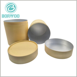6.5 inch diameter kraft cardboard tube food packgaing. Large diameter food grade tube packaging can hold more products
