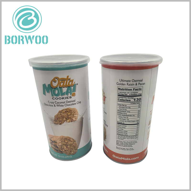 9.5Oz cookie packaging tube with printed 9.5Oz cookie packaging tube with printed