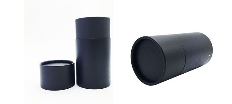 Black paper tubes packaging boxes wholesale
