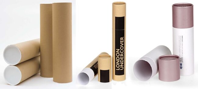 Different sizes of cardboard tube boxes have different uses. They can be used as mailing tubes. The printed cylinders can be used as product packaging.