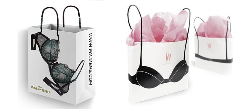 Creative lingerie shopping bag - Custom paper tube packaging manufacturer