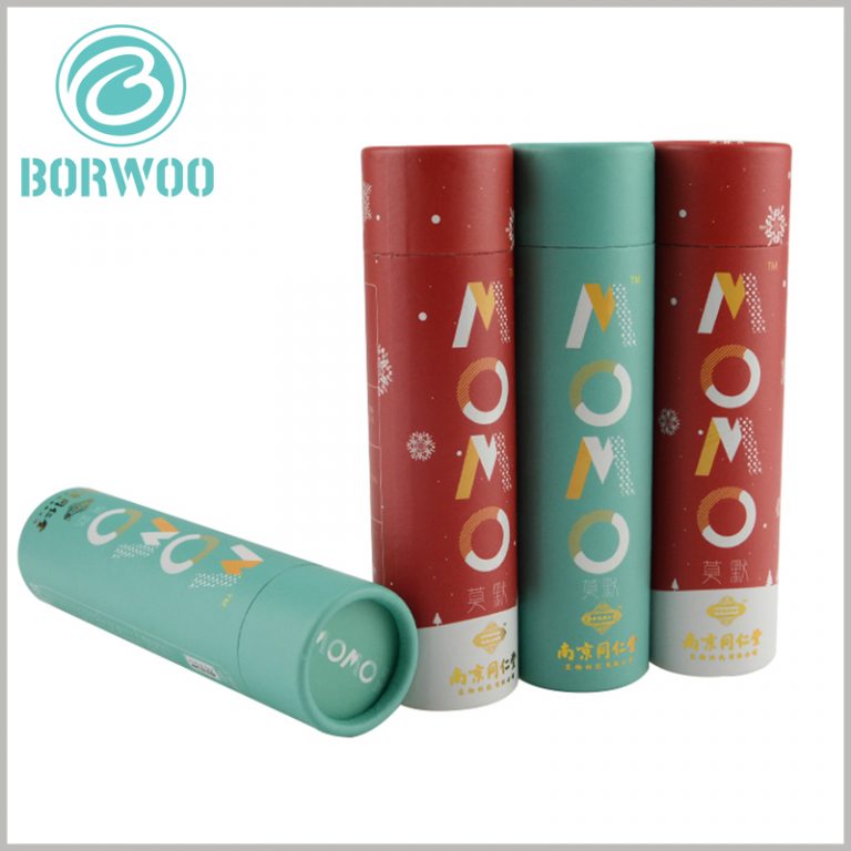 Custom food grade tube packaging boxes with Bronzing logo | Tube boxes