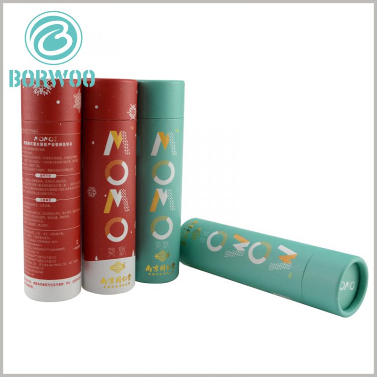 Custom food grade tube packaging boxes with Bronzing logo | Tube boxes