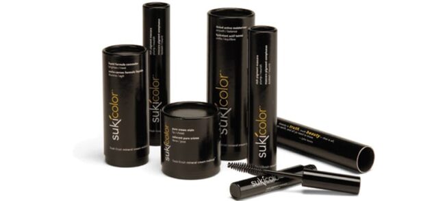 wholesale black creative cosmetics tube packaging boxes with bronzing logo