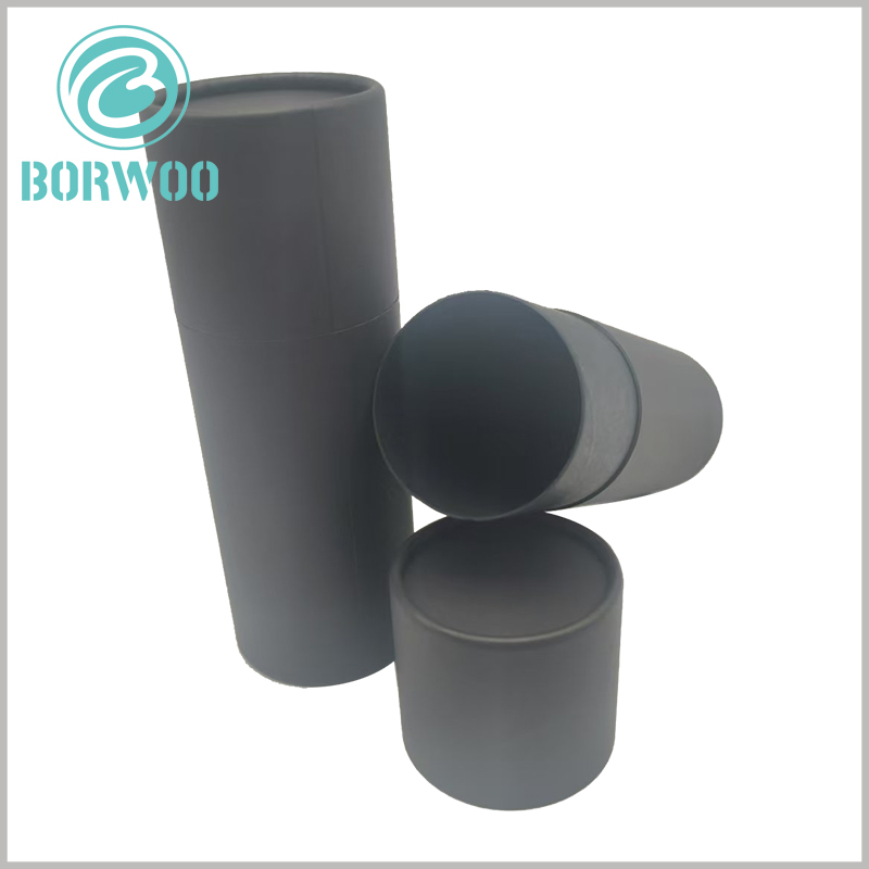 black kraft tube packaging box wholesale