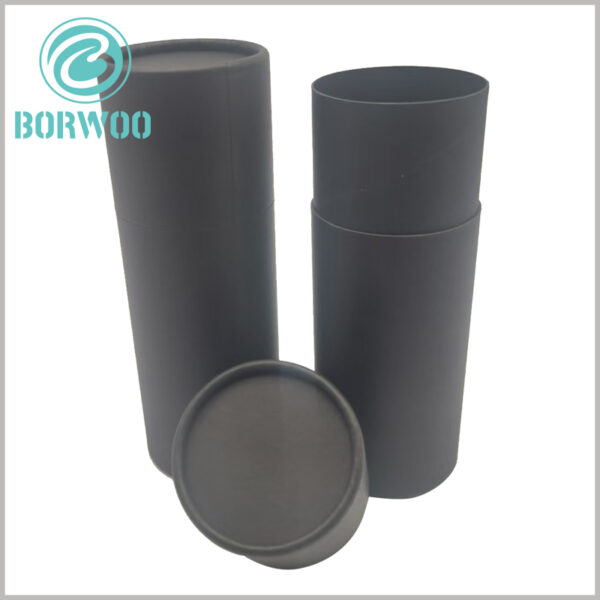 black paper tube packaging box wholesale