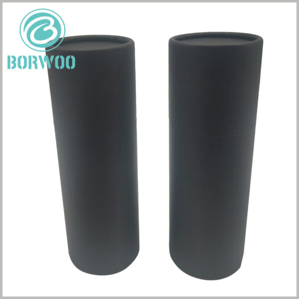 custom black kraft tube packaging box wholesale