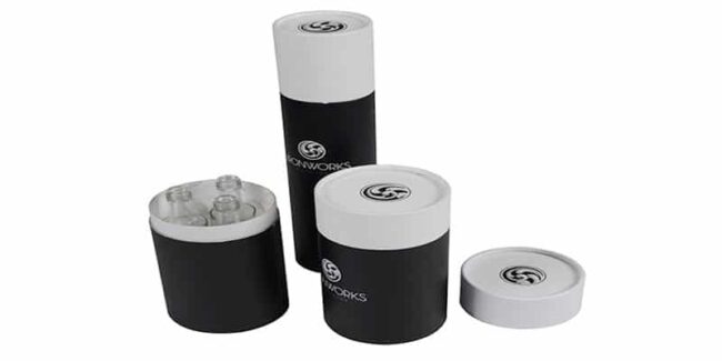 Custom cheap Black printed cardboard Tube boxes Packing for cosmetics