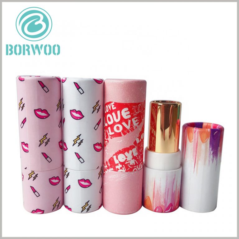 Cardboard empty lipstick tubes packaging boxes Cosmetics packaging