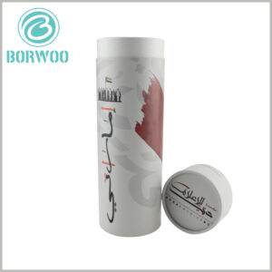 custom cardboard tube packaging with printed.custom high quality cardboard round boxes with lids from Chinese manufacturer
