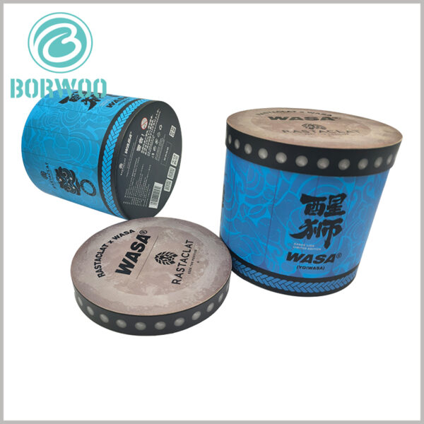 custom large diameter cardboard tubes packaging with flat edge