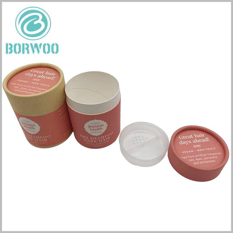 custom printed paper tube packaging for dry shampoo powder