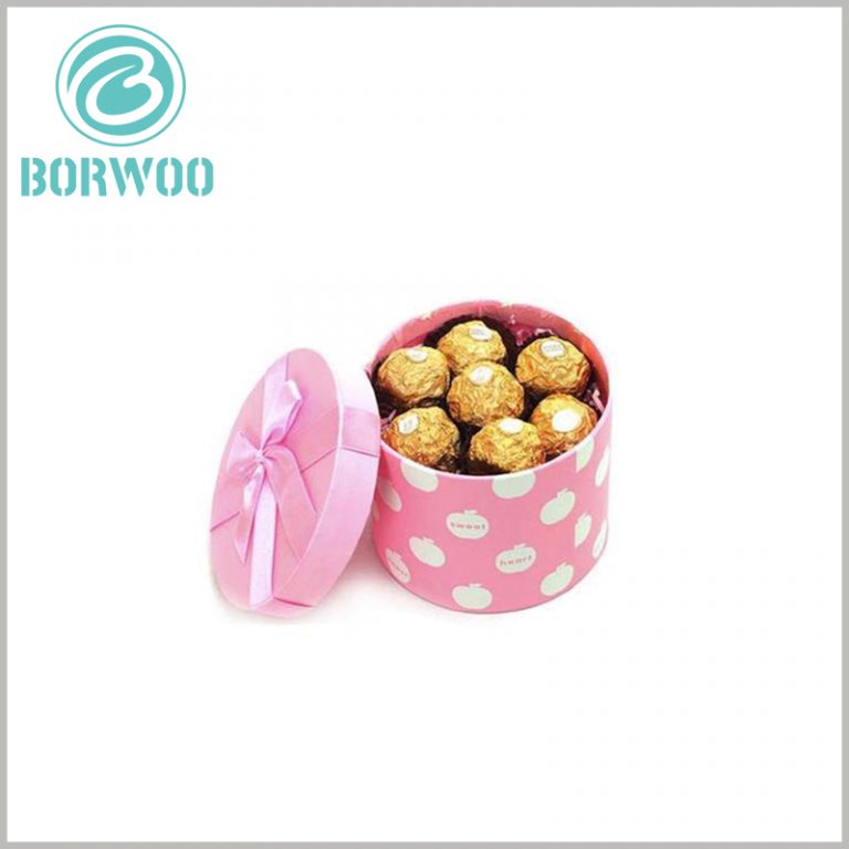 Cute round cardboard gift boxes with lids wholesale | Tube packaging