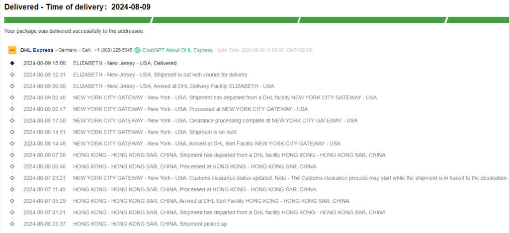 dhl express delivery time(3-5 working days）