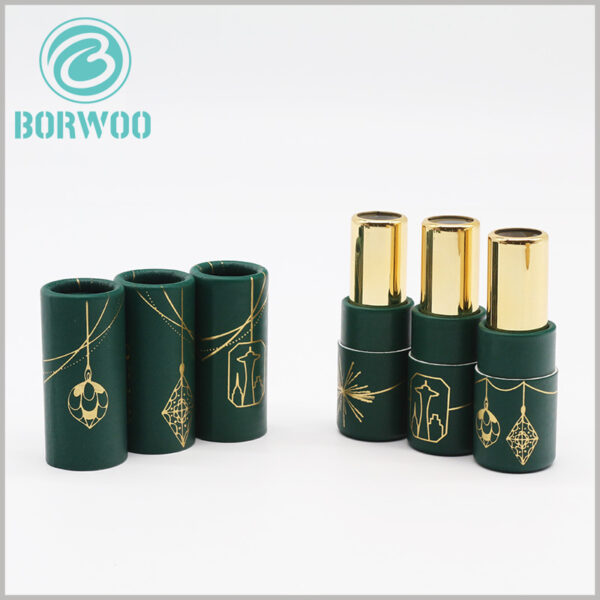 empty lipstick tube packaging custom.custom high quality lipstick tube packaging boxes with bronzing printing logo wholesale