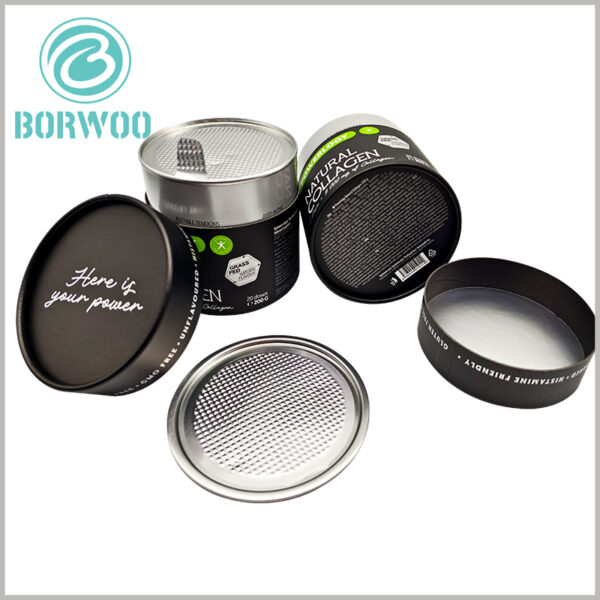 high-end food powder packaging tube with Easy-tear aluminum foil lid
