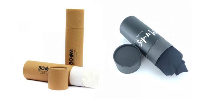 pack underwear or shirt in a paper tube