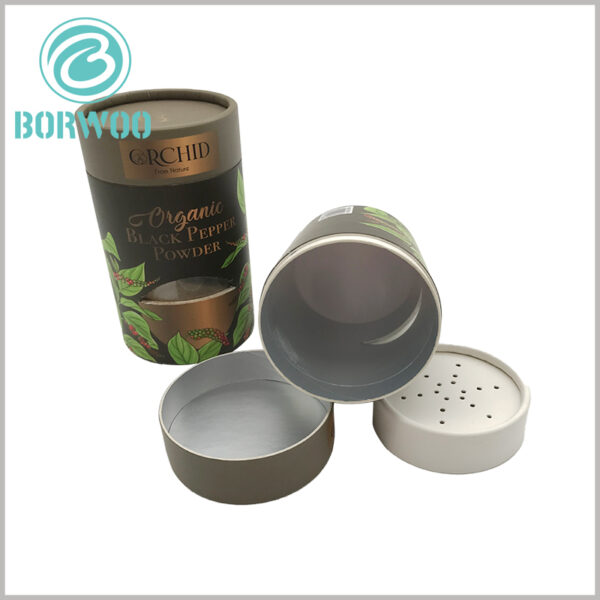 spice packaging tube with window and Paper sifter