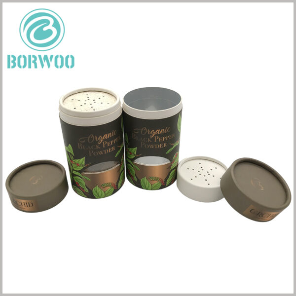 spice packaging tubes with window and Paper sifter