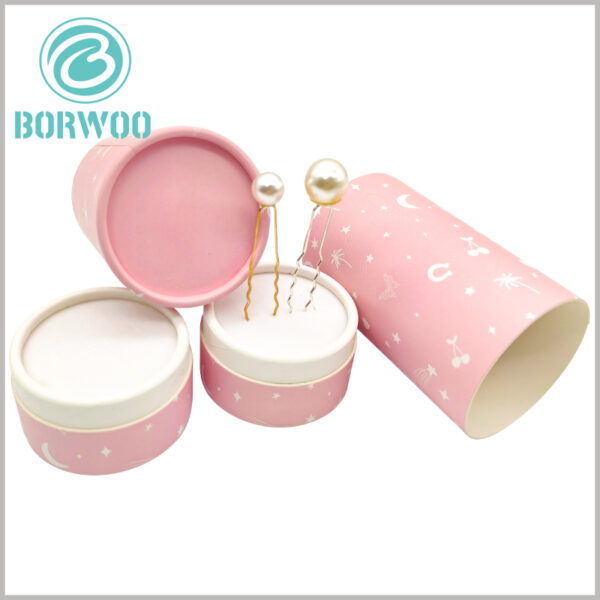 wedding hair accessories packaging paper tube